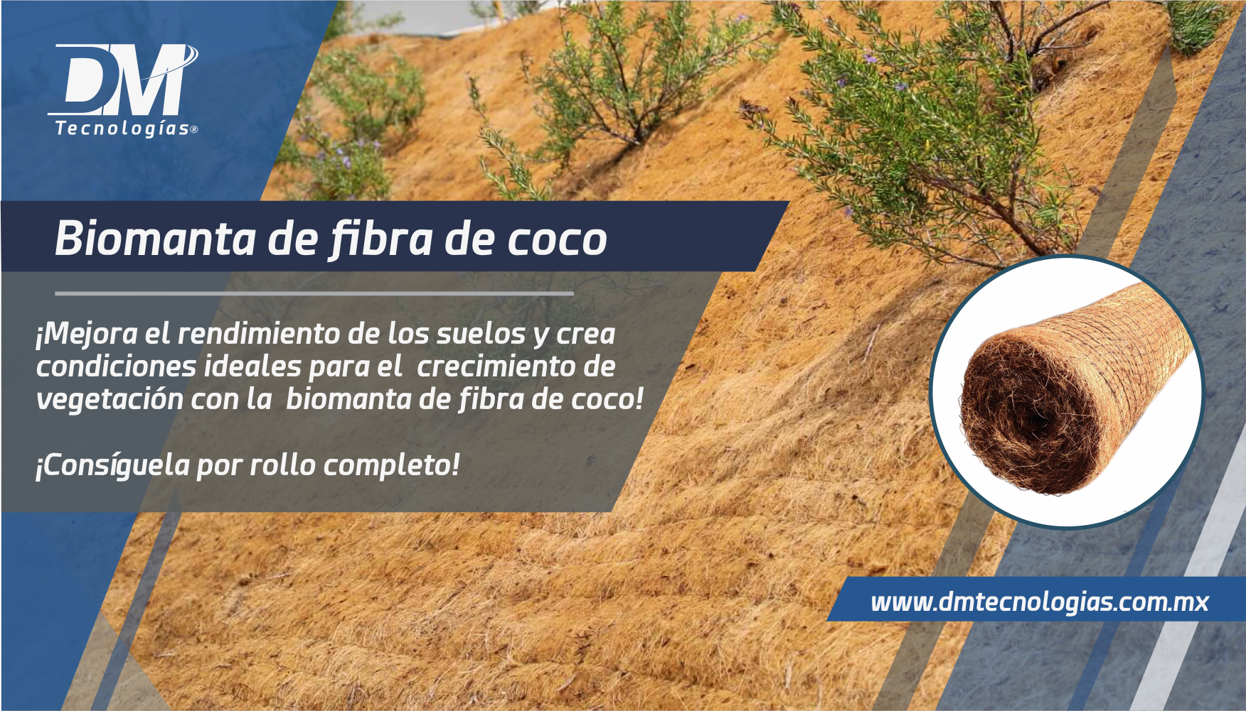 gorra Serrado excitación Protege los suelos blandos con la biomanta de fibra de coco!