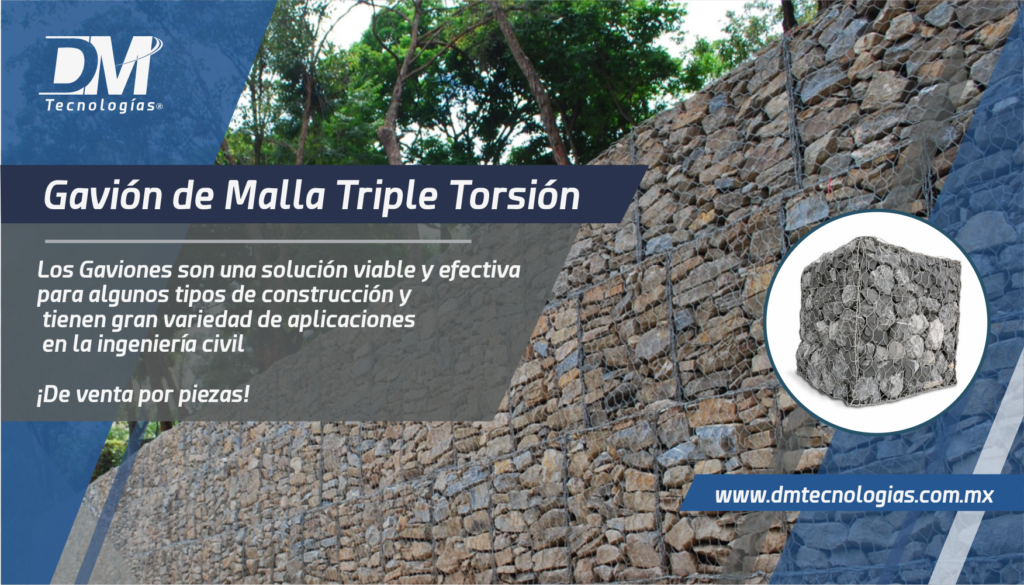 ¡Gaviones de Malla Triple torsión para muros de contención y proyectos